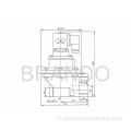 Clapet de pulsation de DMF-Z-40 de 1 1/2 pouces